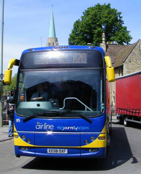 Oxford airline Volvo B12B Plaxton Panther 95